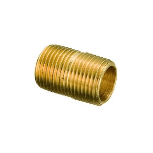 1/4" x Close Brass Nipple - Fittings N' Valves