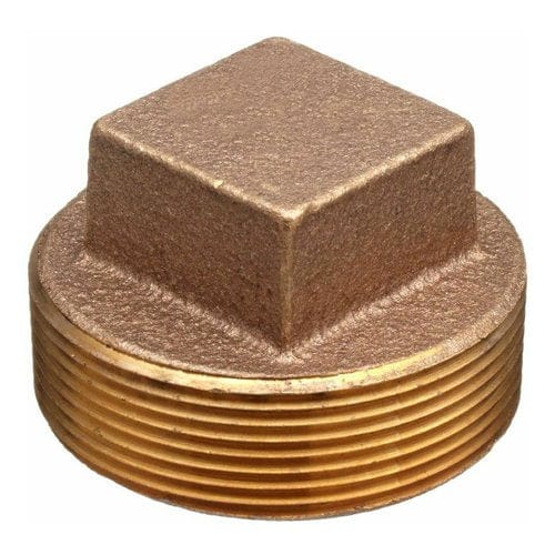 4" Brass Solid Plug (Lead Free)
