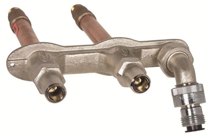 Prier C-208 D 14" Commercial Hot & Cold Mixing Hydrant; 1/2" MPT x 1/2" SWT - Fittings N' Valves