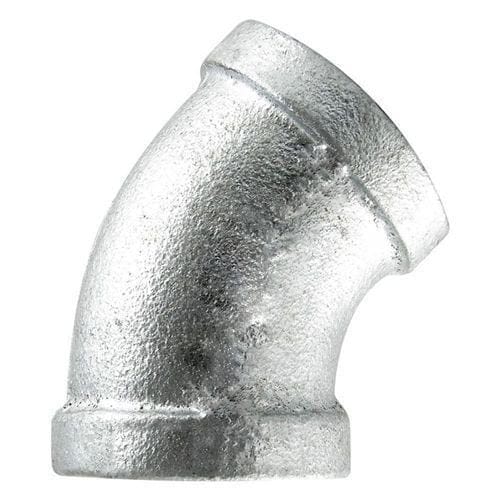 5" Galvanized 45° Elbow - Fittings N' Valves