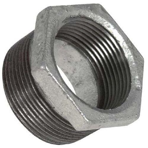 6" x 5" Galvanized Hex Bushing - Fittings N' Valves
