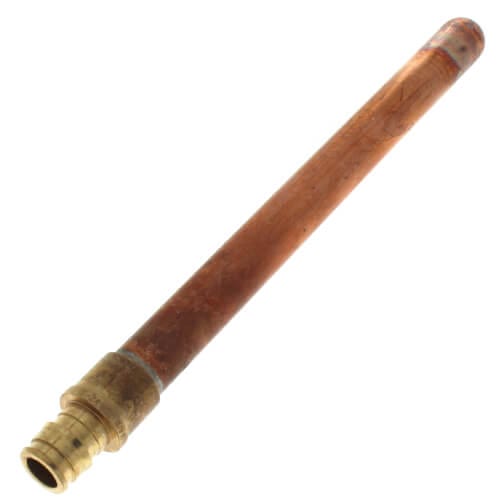 1/2" PEX x 8" Copper Length Straight Stub Out - F1960 PEX A Expansion - Fittings N' Valves