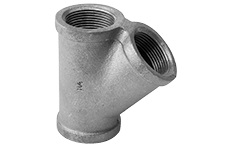 3/8" Black Malleable Iron 45° Y
