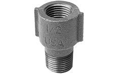3/4" Black Malleable Iron Extension Pieces