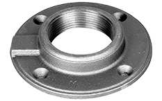 1/4" Black Malleable Iron Floor Flange
