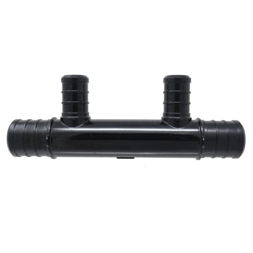 3/4" x 3/4" x 1/2" W/2 PORTS OPEN POLY PEX MANIFOLD - Fittings N' Valves