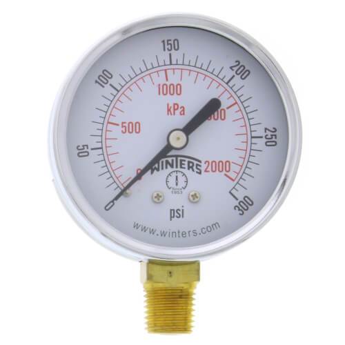Winters PEM Series Economy Gauge 0-300 psi/kPa