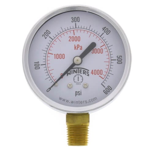 Winters PEM Series Economy Gauge 0-600 psi/kPa