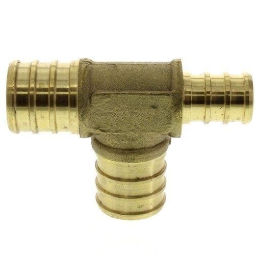 3/4" x 1/2" x 3/4" PEX Reducing Tee (Lead Free) - Fittings N' Valves
