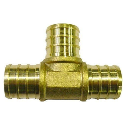 1-1/2" PEX Brass Tee (Lead Tee) - Fittings N' Valves