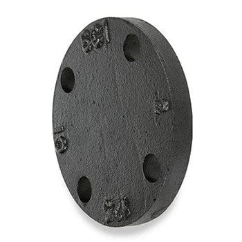 3" 125 lb. Cast Iron Black Blind Flange - Fittings N' Valves