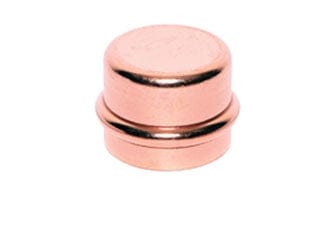 Press Copper Cap, P, 3/4'' - Fittings N' Valves