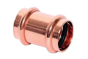 Press Copper Coupling - No Stop, 3/4'' x 3/4''