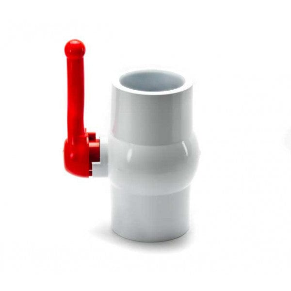 PVC Compact Ball Valve - White - Socket x Socket - 4" (1/Cs) - Fittings N' Valves