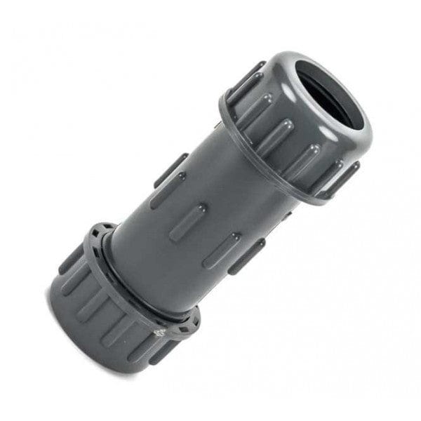 PVC Compression Coupling - Schedule 40 - Gray - Socket x Socket - 1/2" (140/Cs) - Fittings N' Valves
