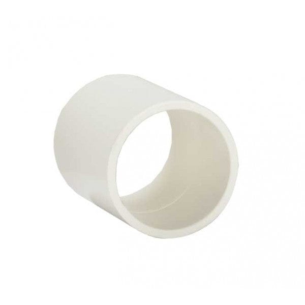 PVC Coupling - Schedule 40 - White - Socket x Socket - 2-1/2" (48/Cs) - Fittings N' Valves