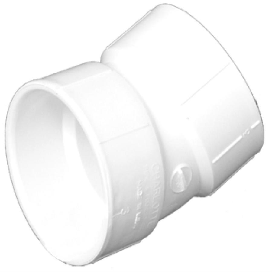 2" PVC DWV 22-1/2° Elbow H x H - Fittings N' Valves