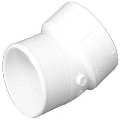 4" PVC DWV 22-1/2° Elbow SPG x H - Fittings N' Valves