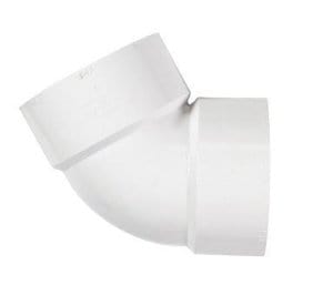 2" PVC DWV 60° Elbow H x H - Fittings N' Valves