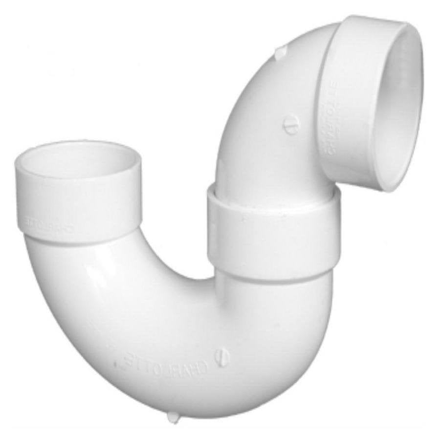 1-1/2" PVC DWV P-Trap Low Profile - Fittings N' Valves