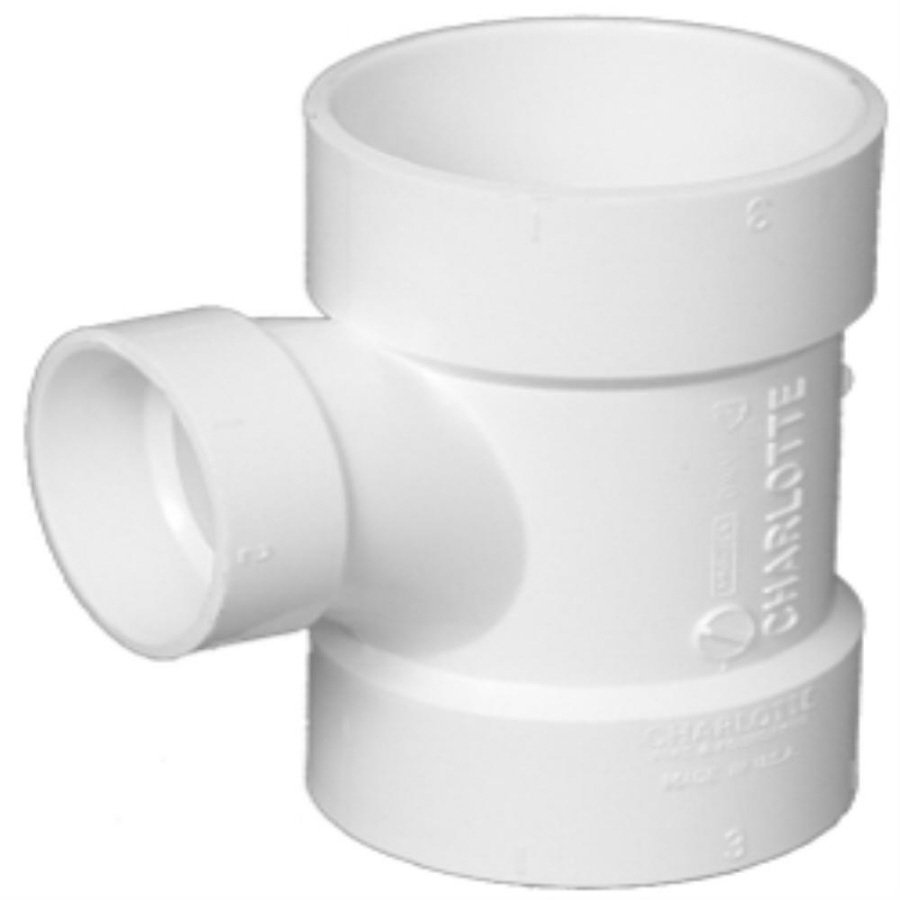 2" x 2" x 1-1/2" PVC DWV Sanitary Tee - Fittings N' Valves