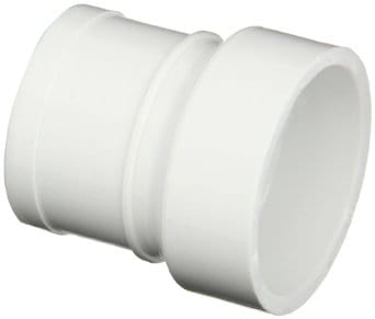 2" PVC DWV No Hub Adapter - Fittings N' Valves