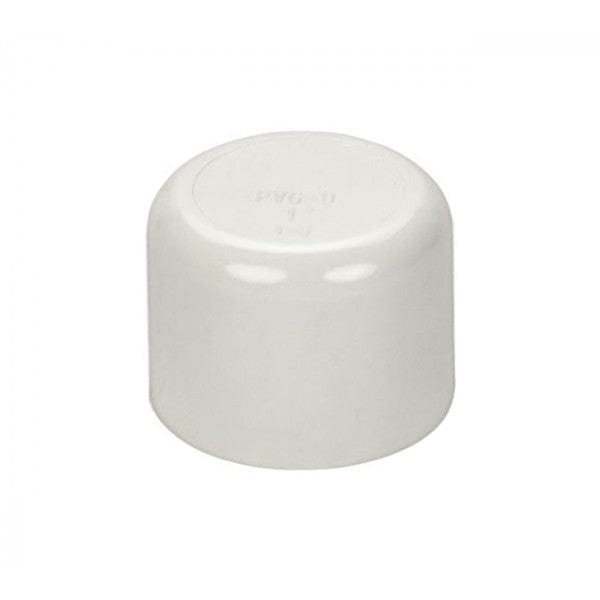 PVC End Cap - Schedule 40 - White - Socket - 1" (300/Cs) - Fittings N' Valves