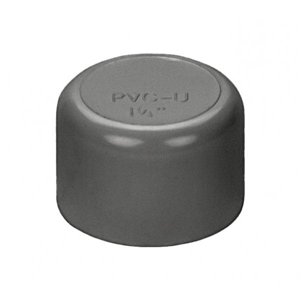 PVC End Cap - Schedule 80 - Gray - Socket - 1-1/4" (175/Cs) - Fittings N' Valves