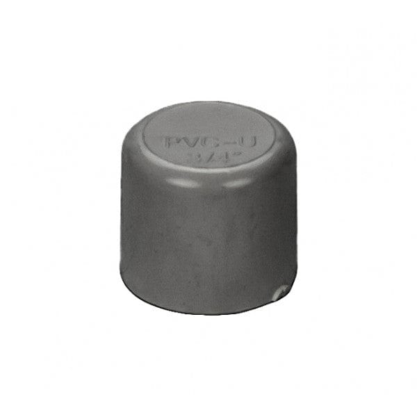 PVC End Cap - Schedule 80 - Gray - Socket - 3/4" (400/Cs)