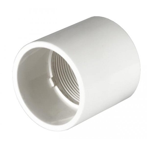PVC Female Adapter - Schedule 40 - White - Socket x FPT - 2-1/2" (120/Cs) - Fittings N' Valves