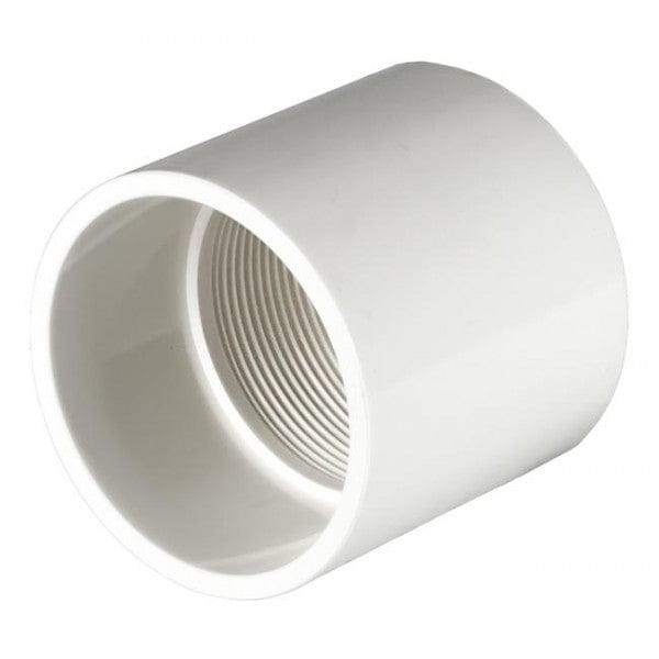 PVC Female Adapter - Schedule 40 - White - Socket x FPT - 3" (80/Cs) - Fittings N' Valves