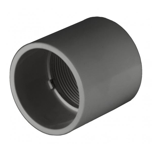 PVC Female Adapter - Schedule 80 - Gray - Socket x FPT - 2-1/2" (120/Cs) - Fittings N' Valves