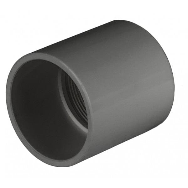 PVC Female Adapter - Schedule 80 - Gray - Socket x FPT - 2" (42/Cs) - Fittings N' Valves