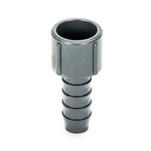 PVC Insert Adapter - Gray - Barb x Socket - 1/2" - Fittings N' Valves