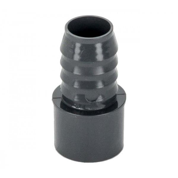 PVC Insert Adapter - Gray - Barb x Spigot - 1" - Fittings N' Valves