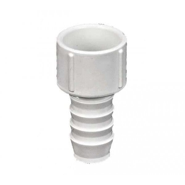 PVC Insert Adapter - White - Barb x Socket - 3/4" - Fittings N' Valves