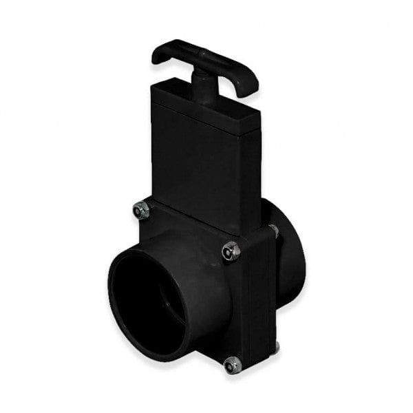 PVC Three-Piece Slice Valve - Black - Socket x Socket - 1-1/2" (12/Cs)