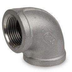 2" 150# 304 Stainless Steel Cast Threaded 90 Elbow Heavy - Fittings N' Valves