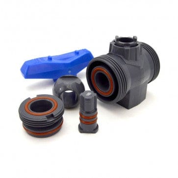 1/2" PVC True Union Ball Valve - Socket & Threaded Ends - Fittings N' Valves