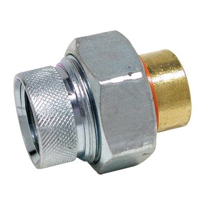 1/2" Female IPS x Brass Sweat Dielectric Union - Fittings N' Valves