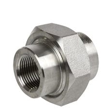 1/4" 3000# Threaded Union Forged Carbon Steel - Fittings N' Valves