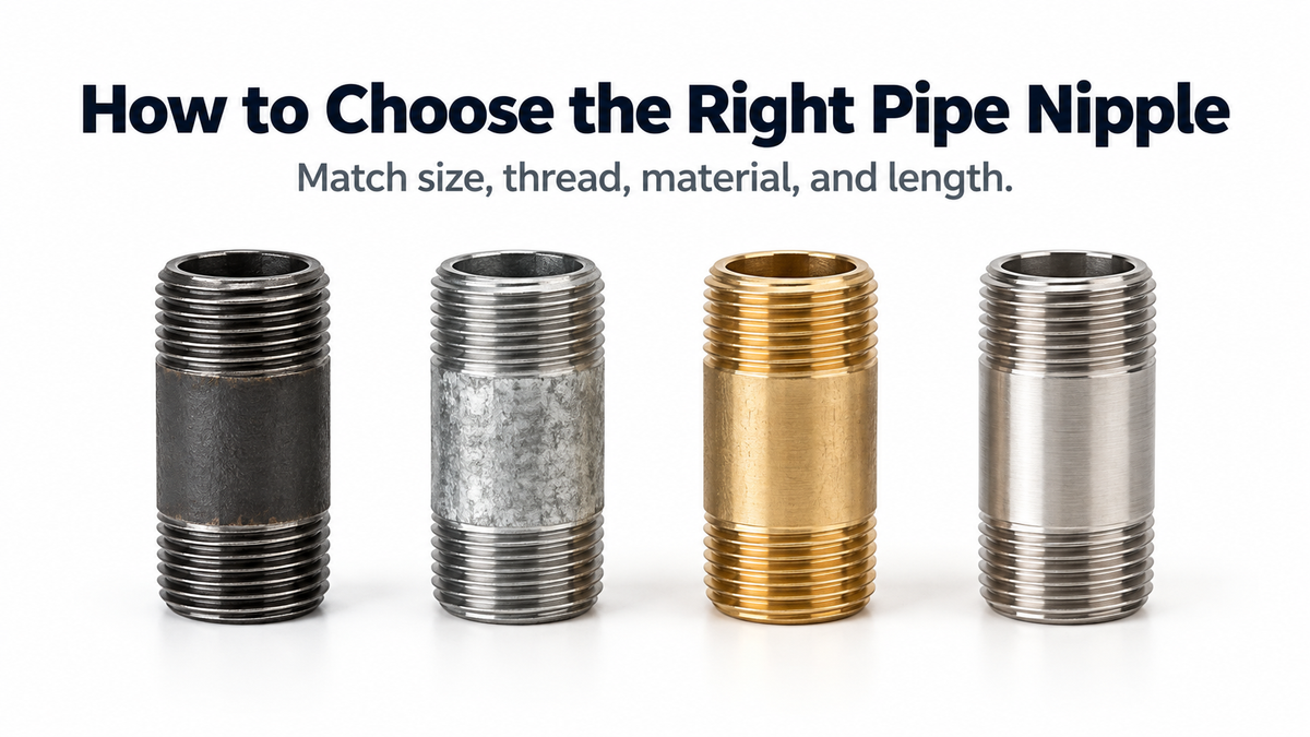 How to Choose the Right Pipe Nipple: Size, Length, and Threads