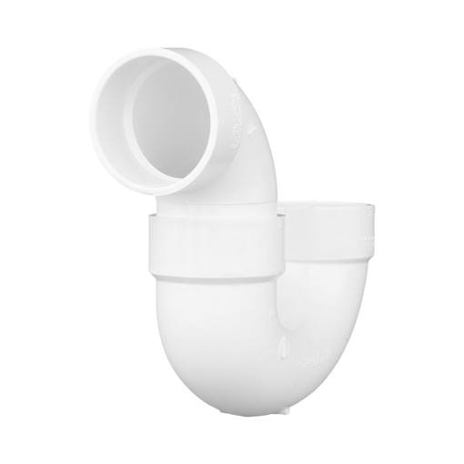 3" Sch. 40 PVC P-Trap, H x H - Fittings N' Valves