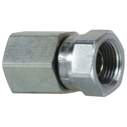 Swivel Adapter, 1/2-in Female NPTF x 1/4-in Female NPSM Swivel, Steel