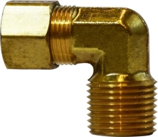 3/8" X 1/4" COMPRESSION X MIP ELBOW - Fittings N' Valves