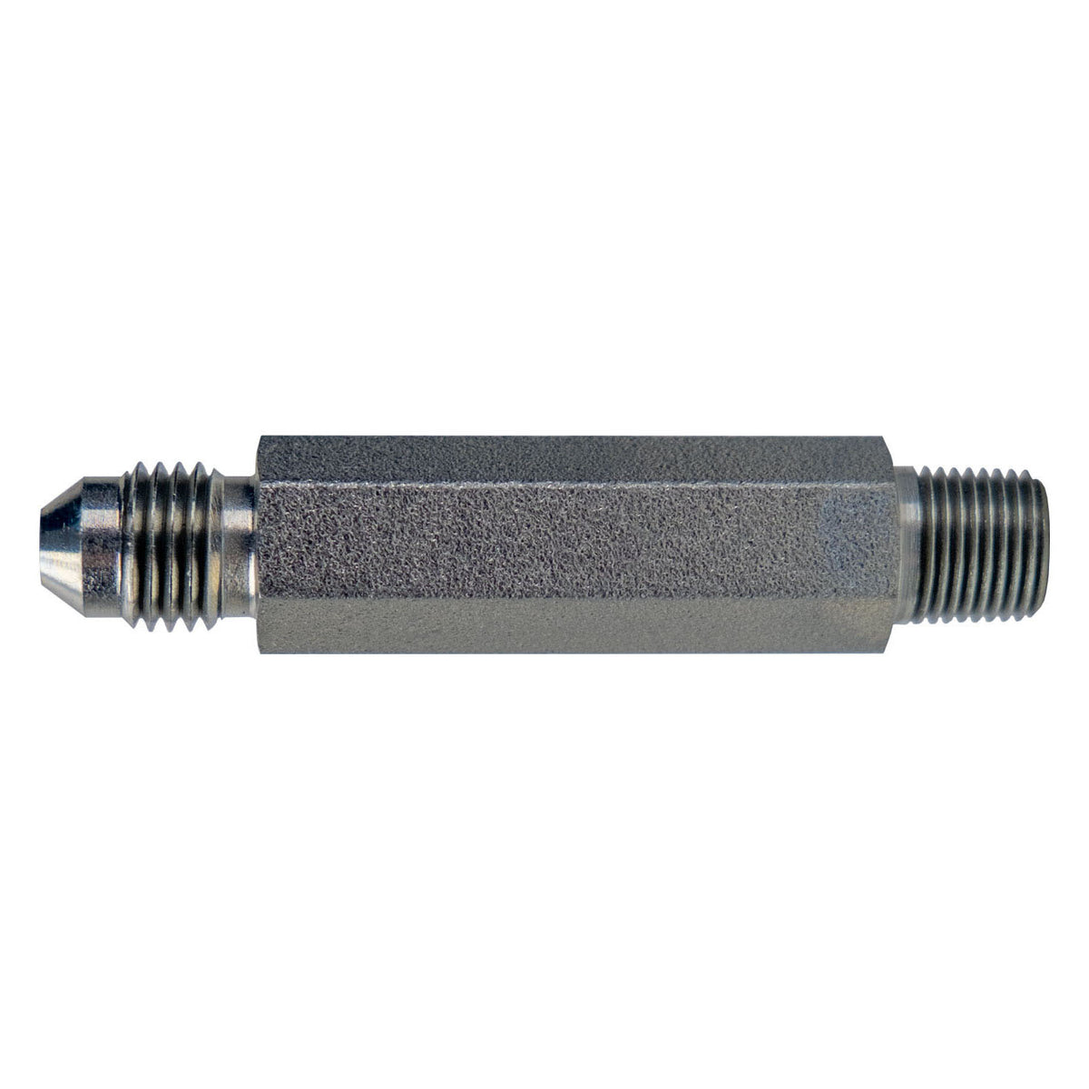 Extra Long Adapter, 1/2-in Male JIC x 3/8-in Male NPTF, Steel