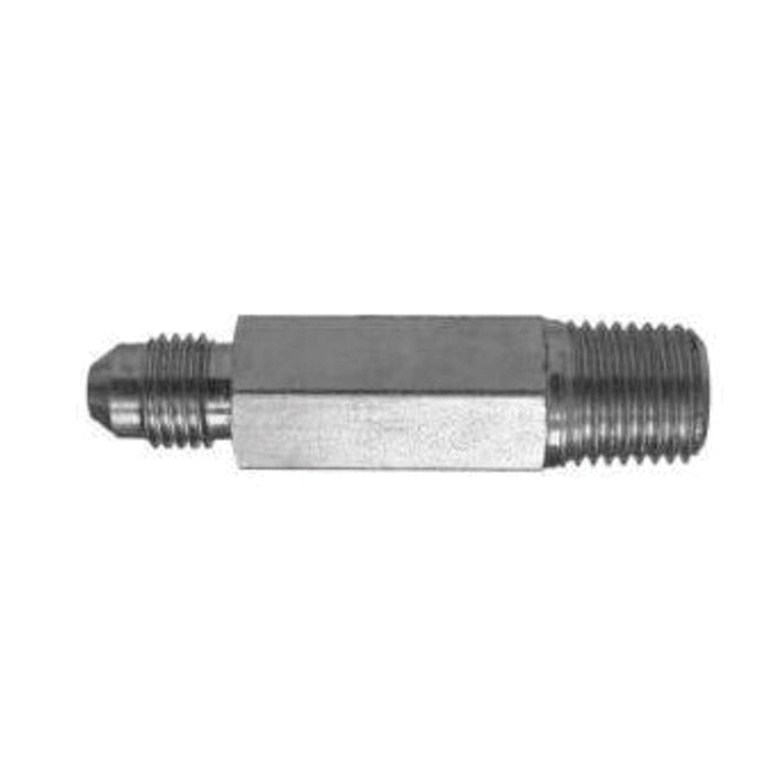 Long Adapter, 1/4-in Male JIC x 1/4-in Male NPTF, Steel