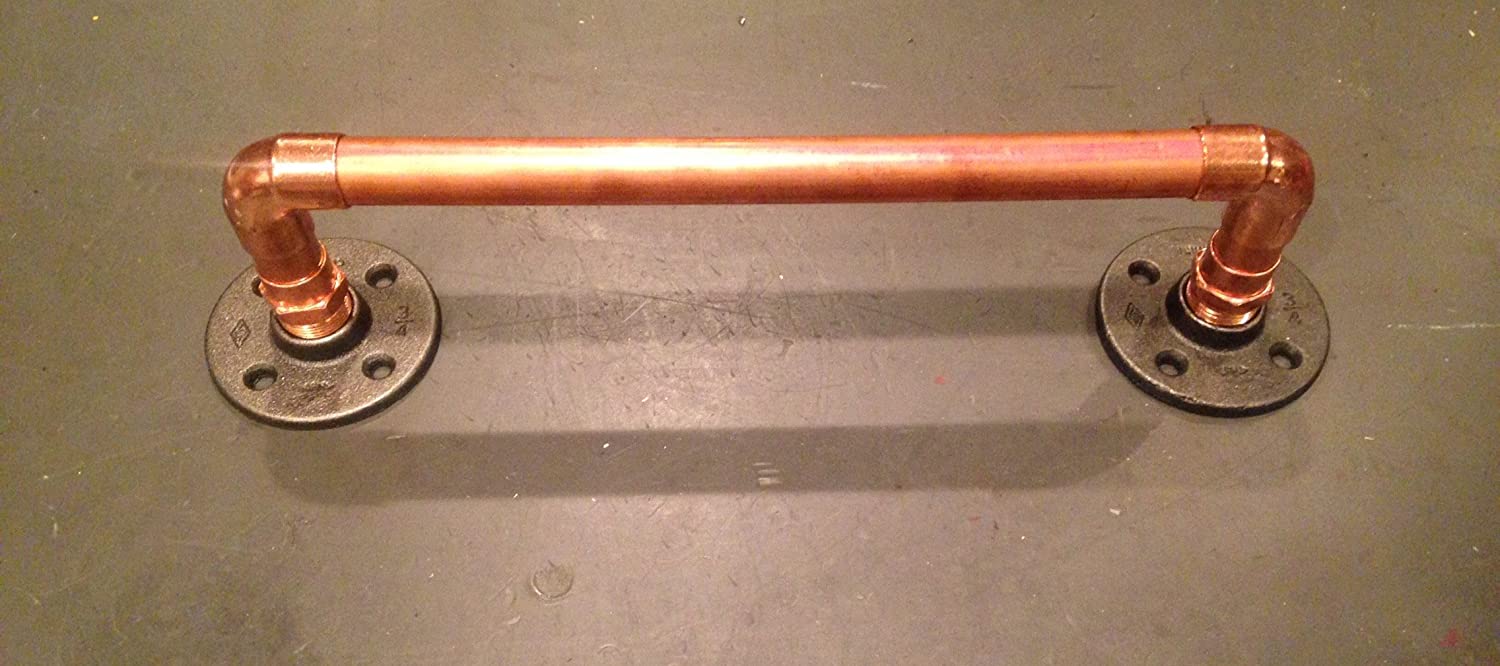 24" Industrial 3/4" Copper Pipe Towel Holder Bar