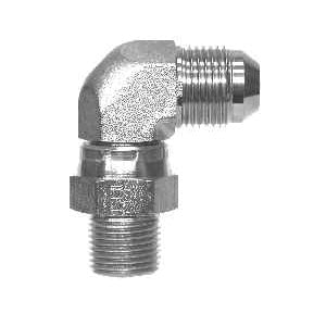 Swivel Elbow, 1/2-in Male JIC x 3/8-in Male NPTF Swivel, Steel