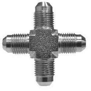 Union Cross, 1-1/2-in Male JIC x 1-1/2-in Male JIC x 1-1/2-in Male JIC x 1-1/2-in Male JIC, Steel